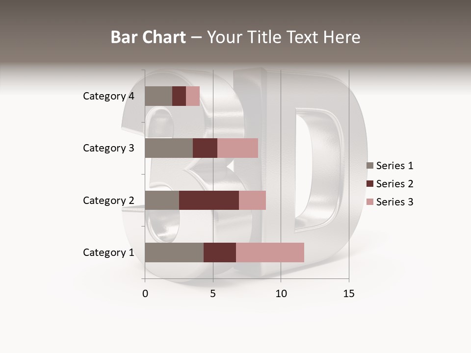 Three-Dimensional Text Solid PowerPoint Template