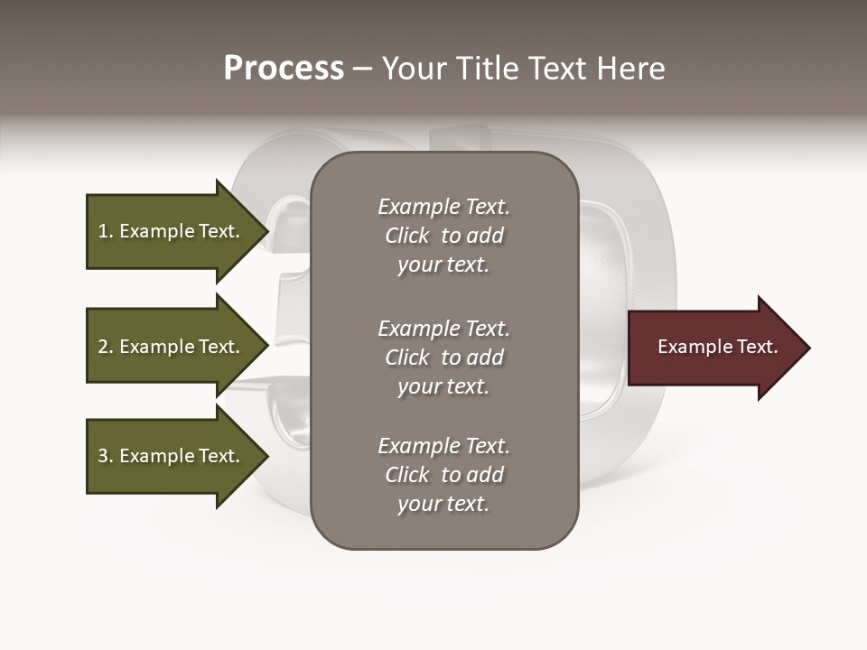 Three-Dimensional Text Solid PowerPoint Template