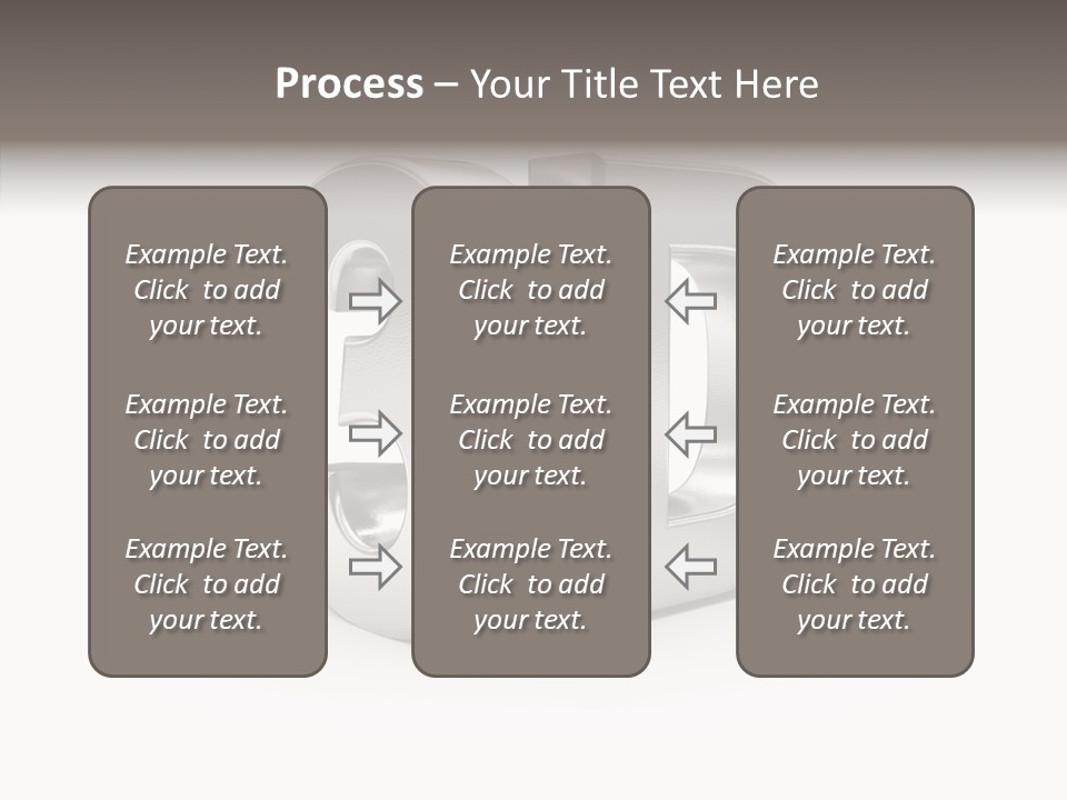 Three-Dimensional Text Solid PowerPoint Template