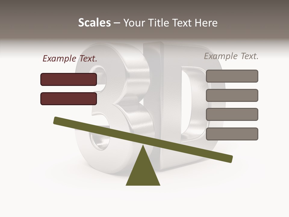 Three-Dimensional Text Solid PowerPoint Template