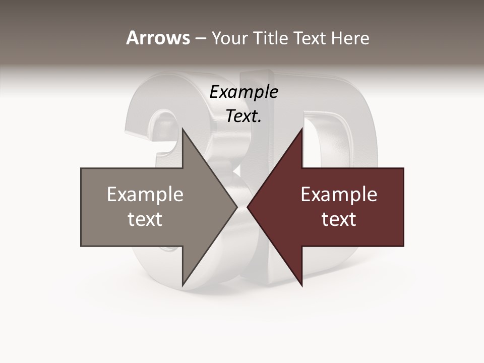 Three-Dimensional Text Solid PowerPoint Template