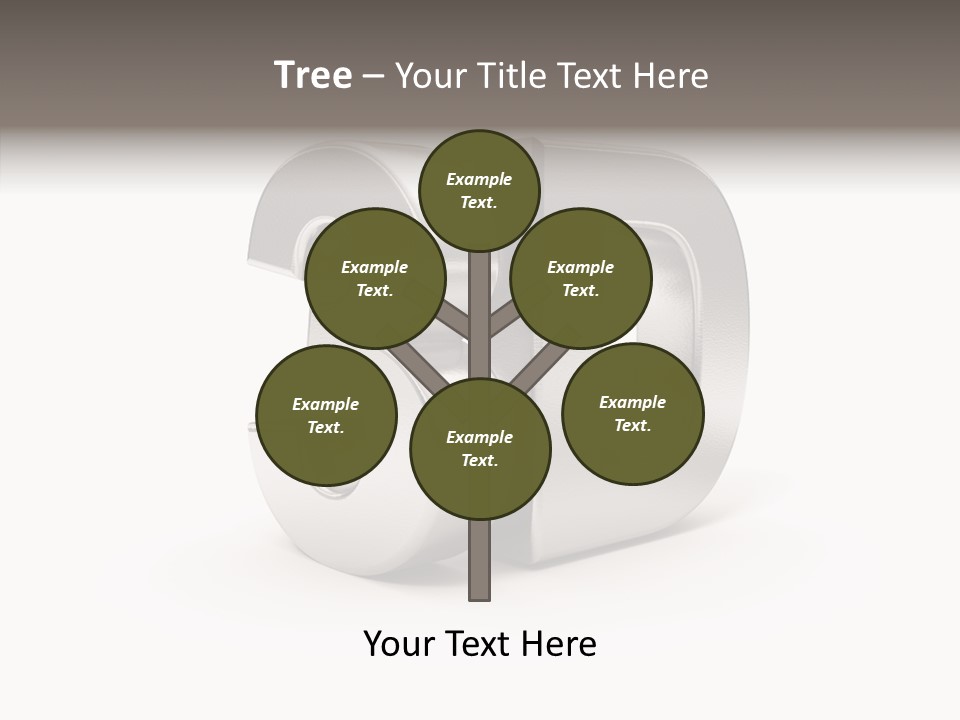 Three-Dimensional Text Solid PowerPoint Template