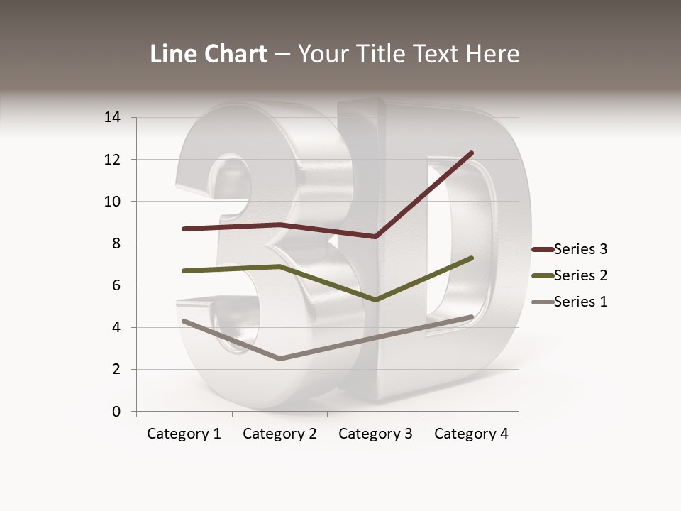 Three-Dimensional Text Solid PowerPoint Template