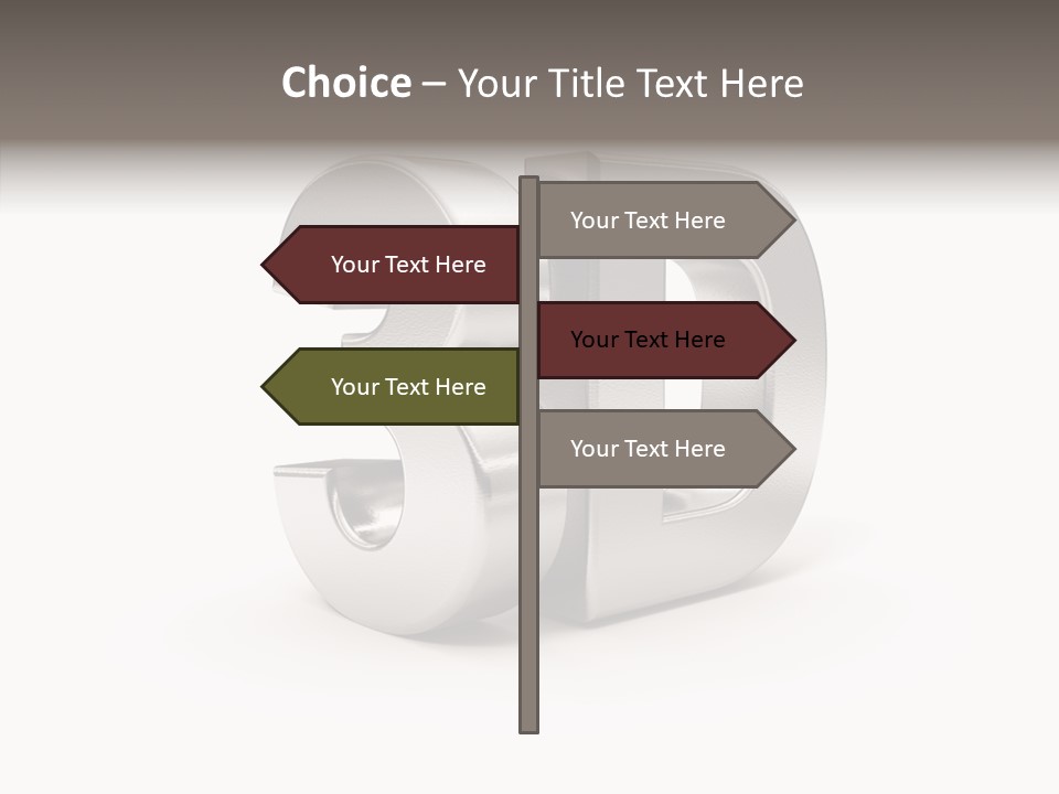 Three-Dimensional Text Solid PowerPoint Template