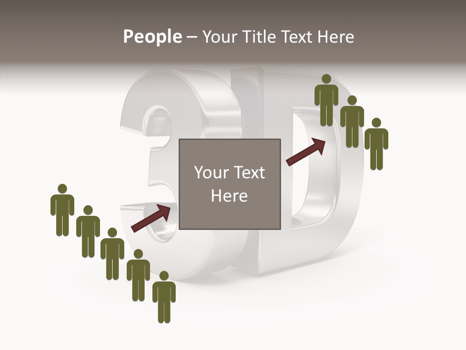 Three-Dimensional Text Solid PowerPoint Template