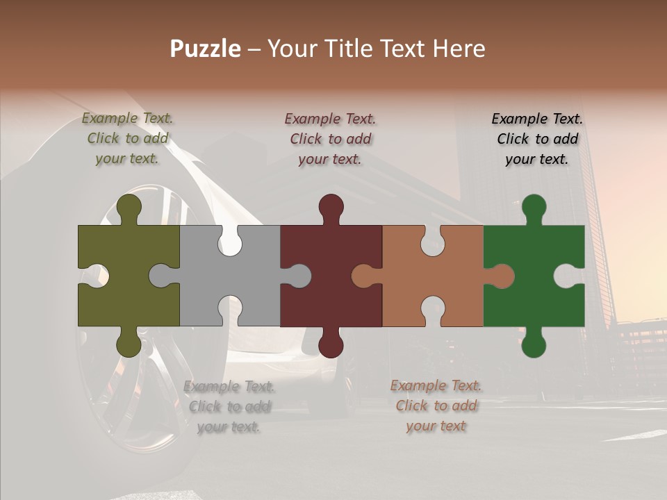 Urban Engine Vehicle PowerPoint Template