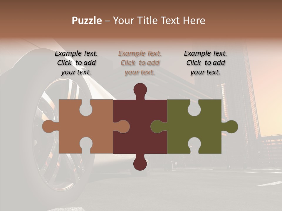 Urban Engine Vehicle PowerPoint Template