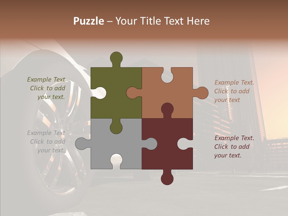 Urban Engine Vehicle PowerPoint Template