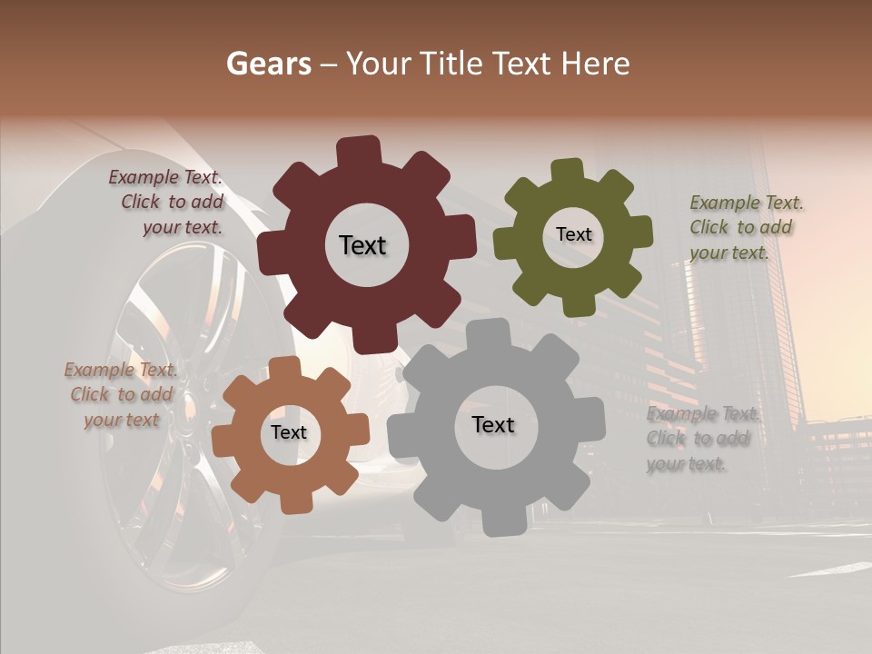 Urban Engine Vehicle PowerPoint Template