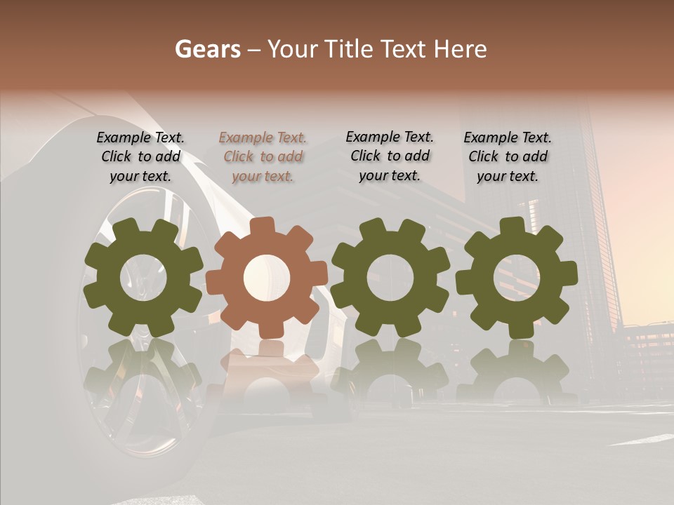 Urban Engine Vehicle PowerPoint Template