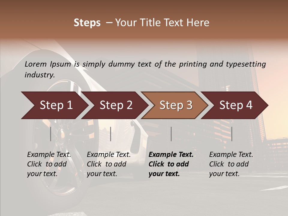 Urban Engine Vehicle PowerPoint Template