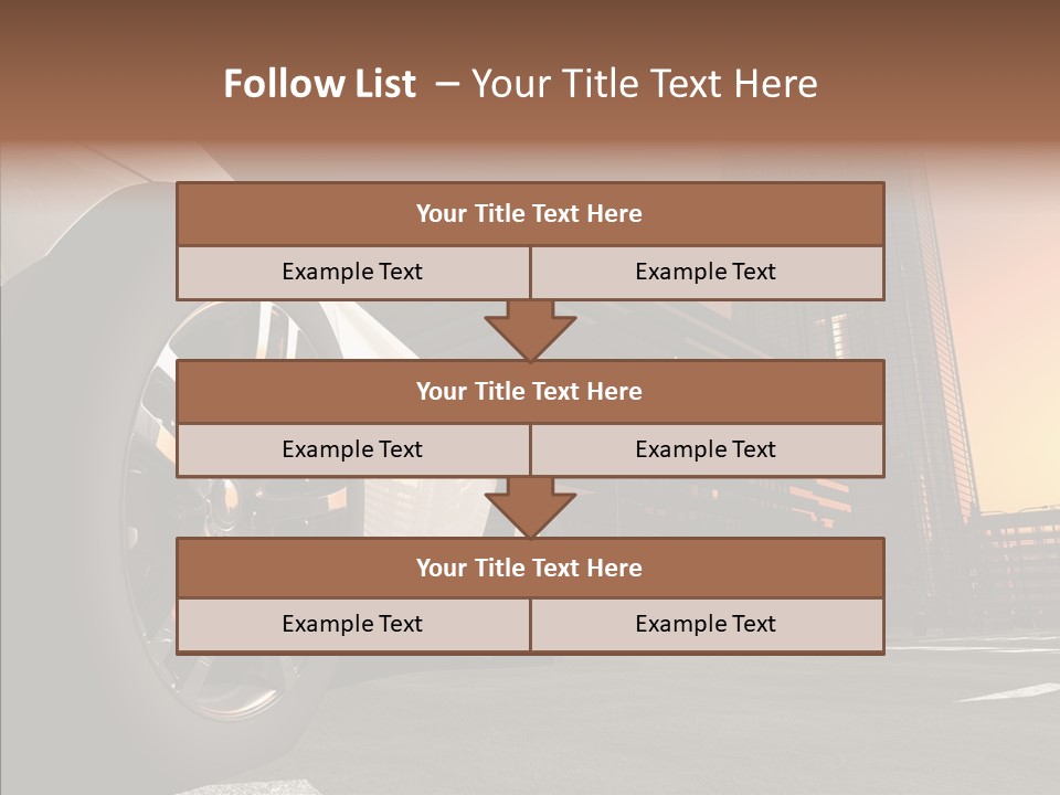 Urban Engine Vehicle PowerPoint Template