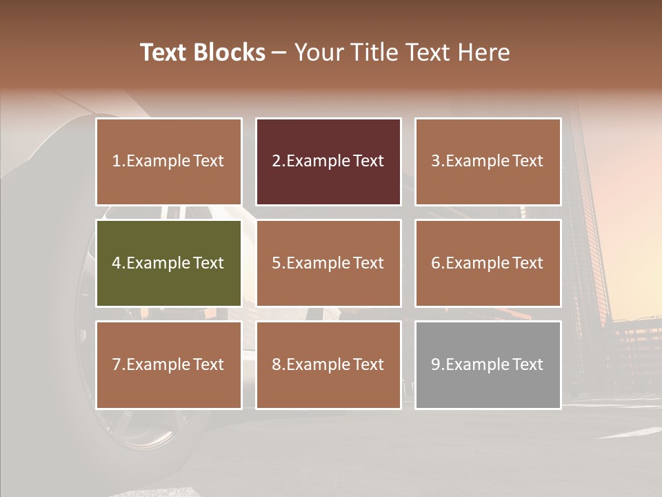 Urban Engine Vehicle PowerPoint Template