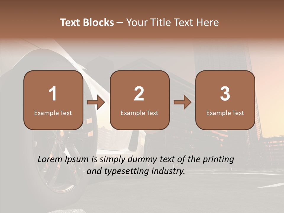 Urban Engine Vehicle PowerPoint Template
