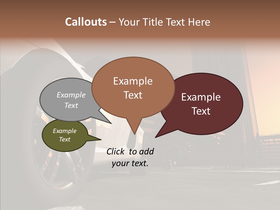 Urban Engine Vehicle PowerPoint Template