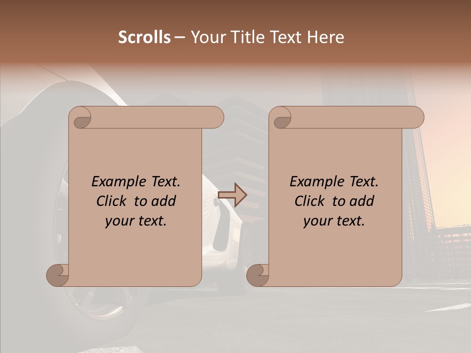Urban Engine Vehicle PowerPoint Template