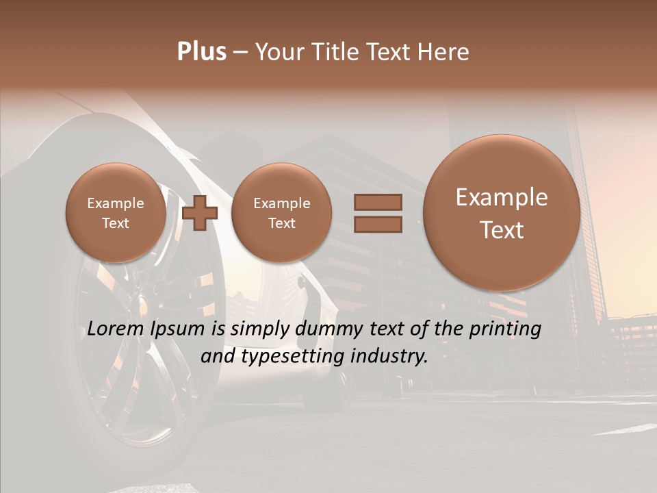 Urban Engine Vehicle PowerPoint Template