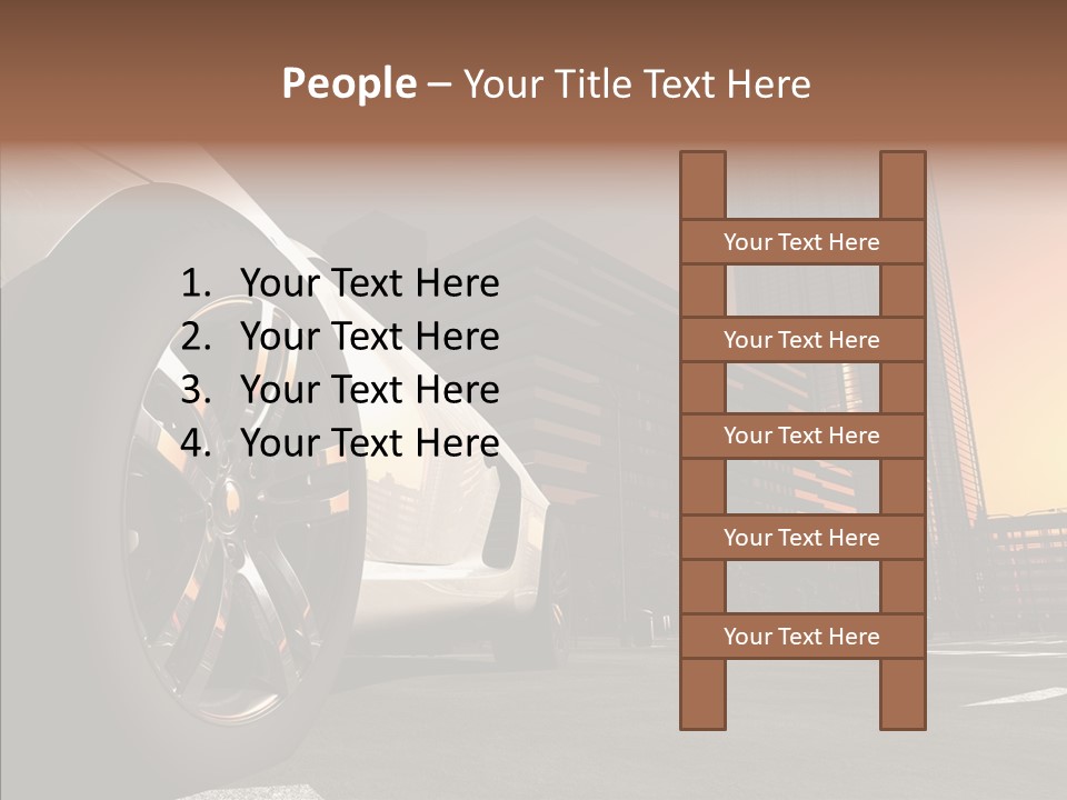 Urban Engine Vehicle PowerPoint Template