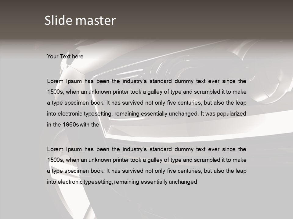 Sport Metallic Street PowerPoint Template