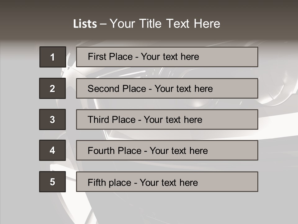 Sport Metallic Street PowerPoint Template