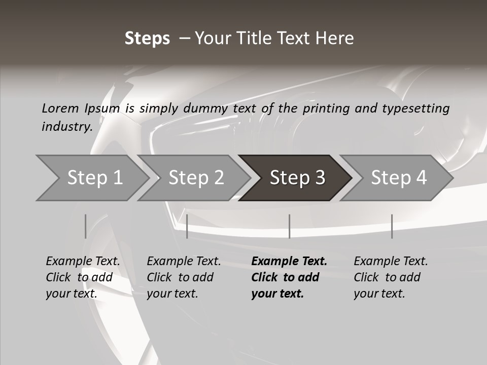 Sport Metallic Street PowerPoint Template