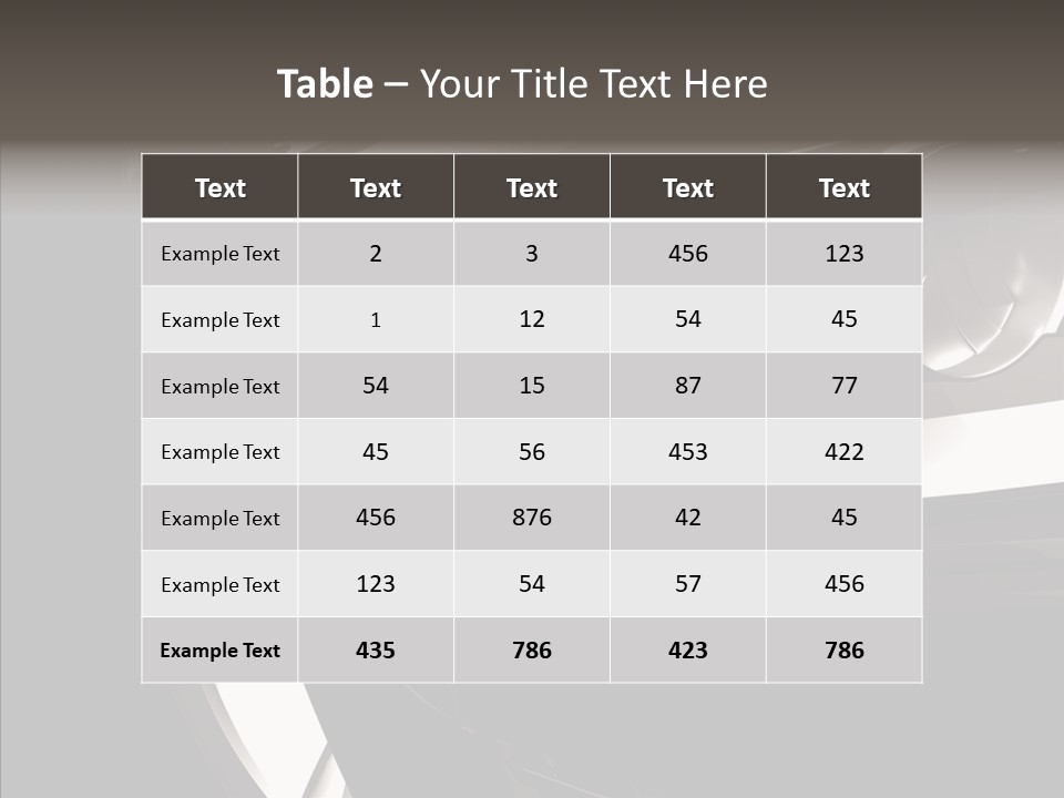 Sport Metallic Street PowerPoint Template