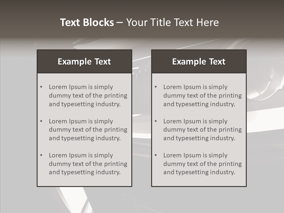 Sport Metallic Street PowerPoint Template