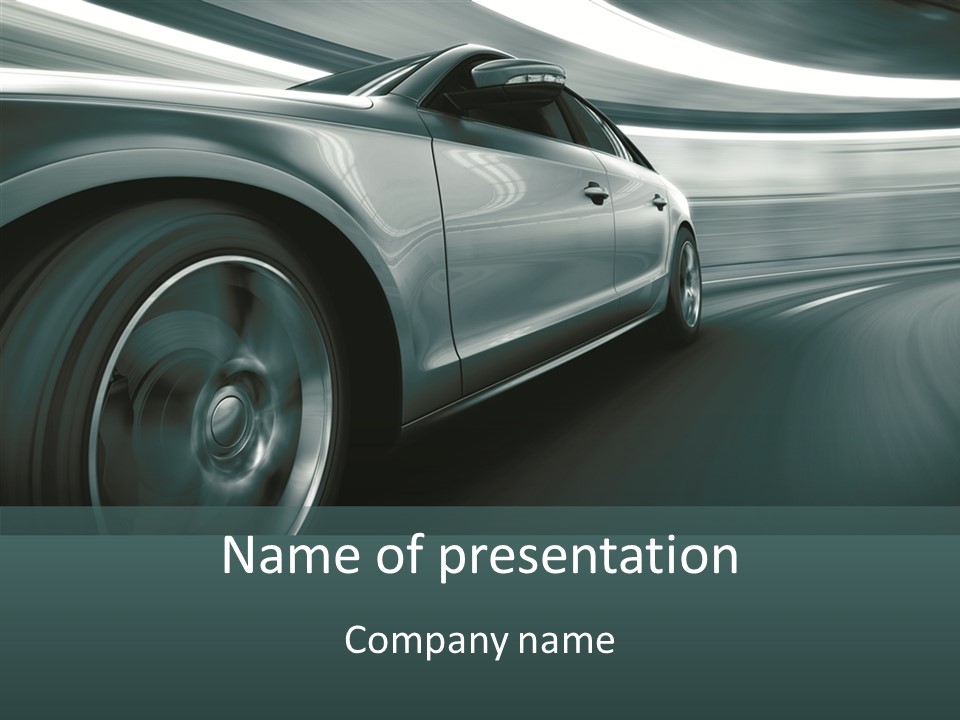 Road Sportscar Generic PowerPoint Template