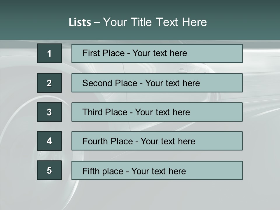 Road Sportscar Generic PowerPoint Template