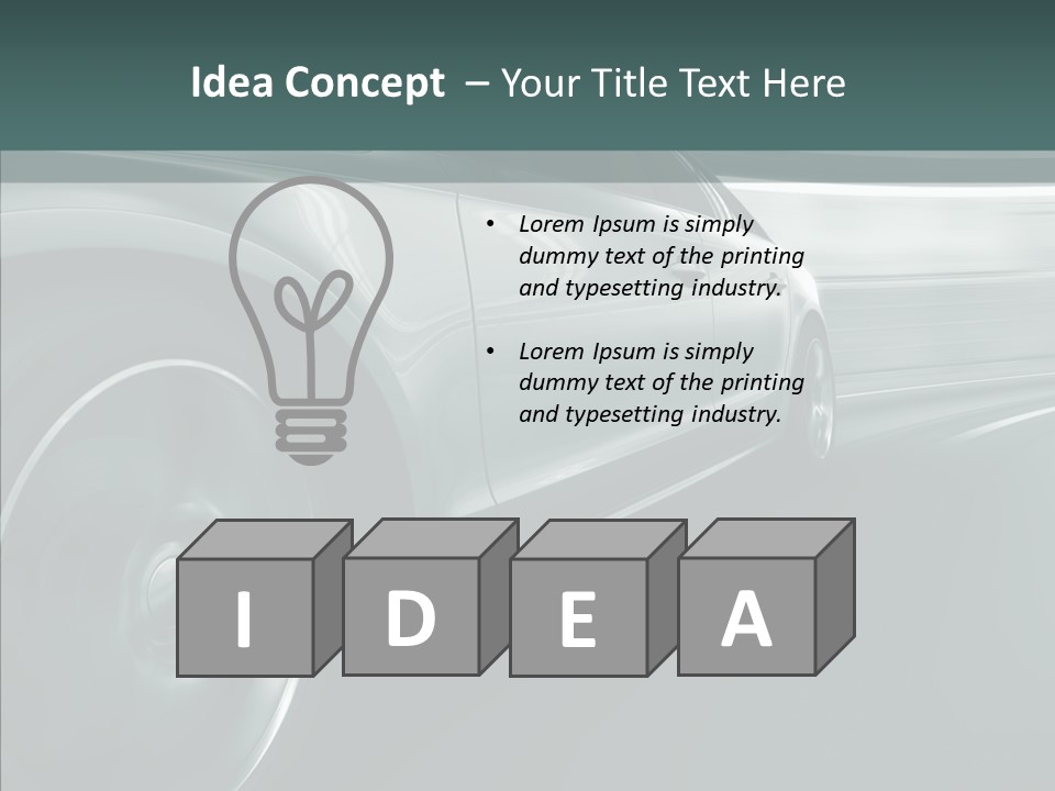 Road Sportscar Generic PowerPoint Template