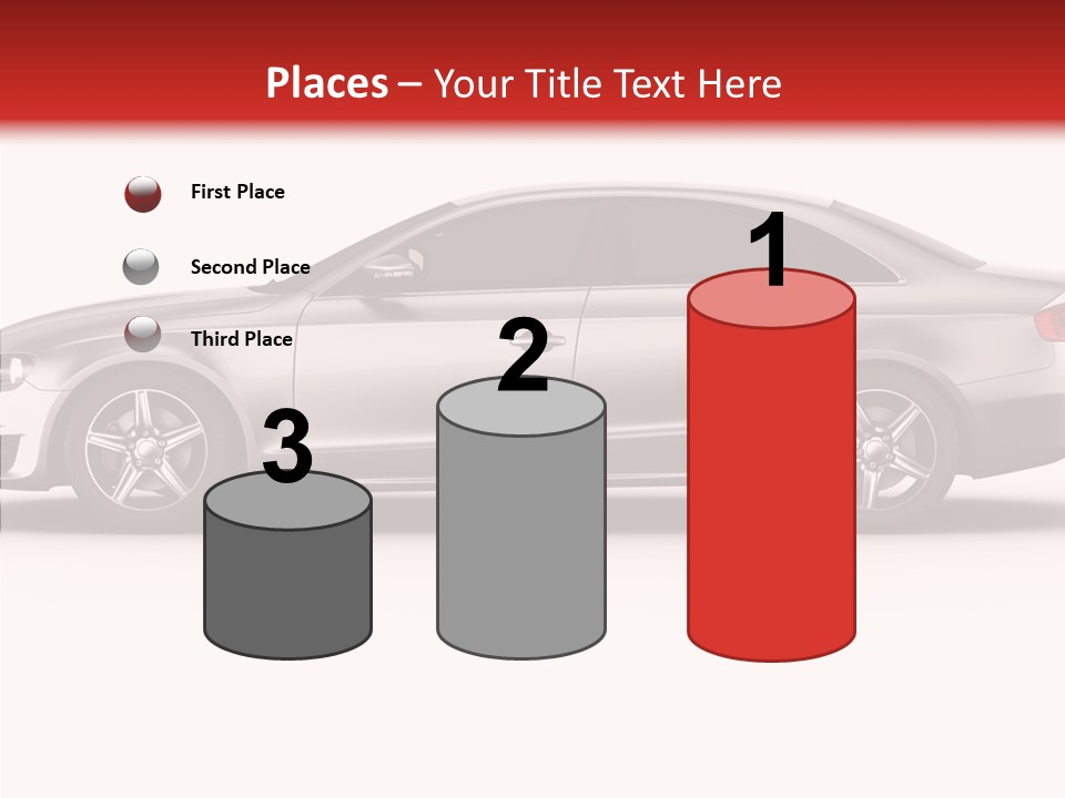 Metal Transport Sportscar PowerPoint Template