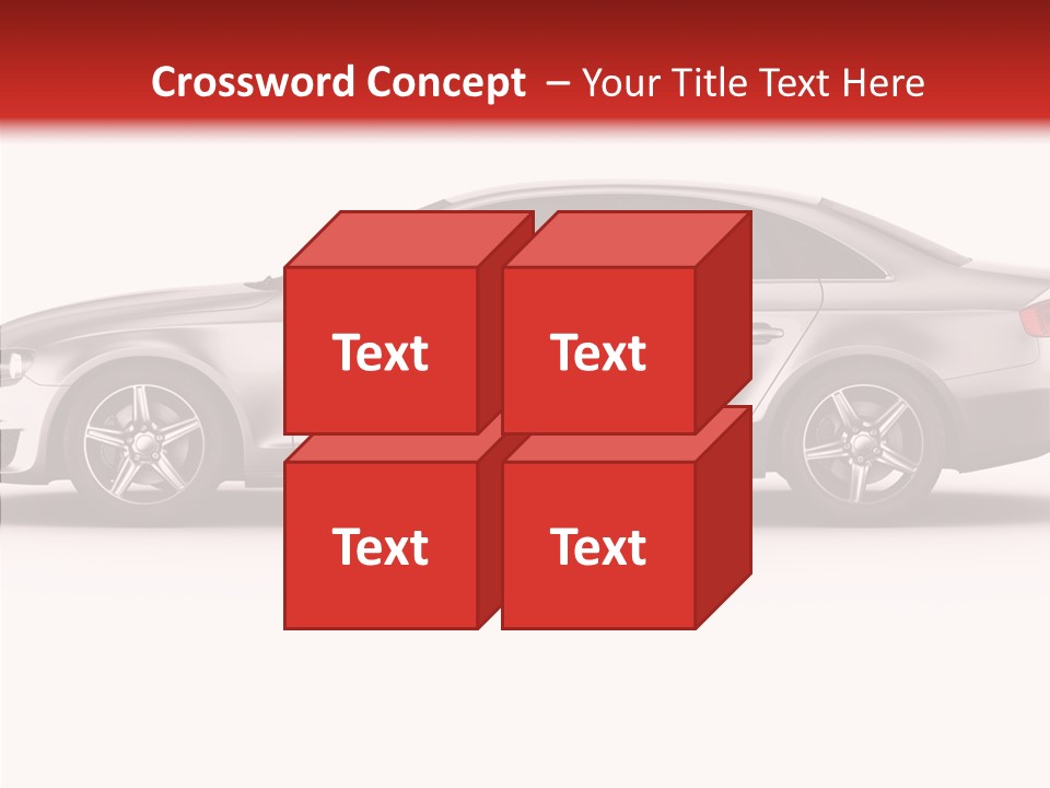 Metal Transport Sportscar PowerPoint Template