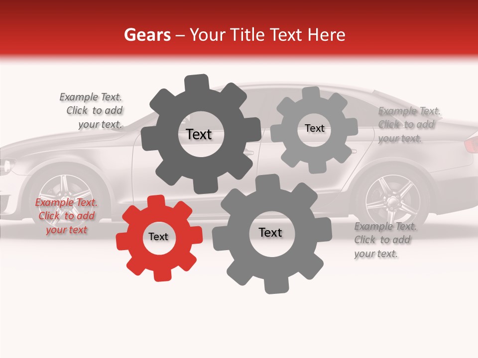 Metal Transport Sportscar PowerPoint Template