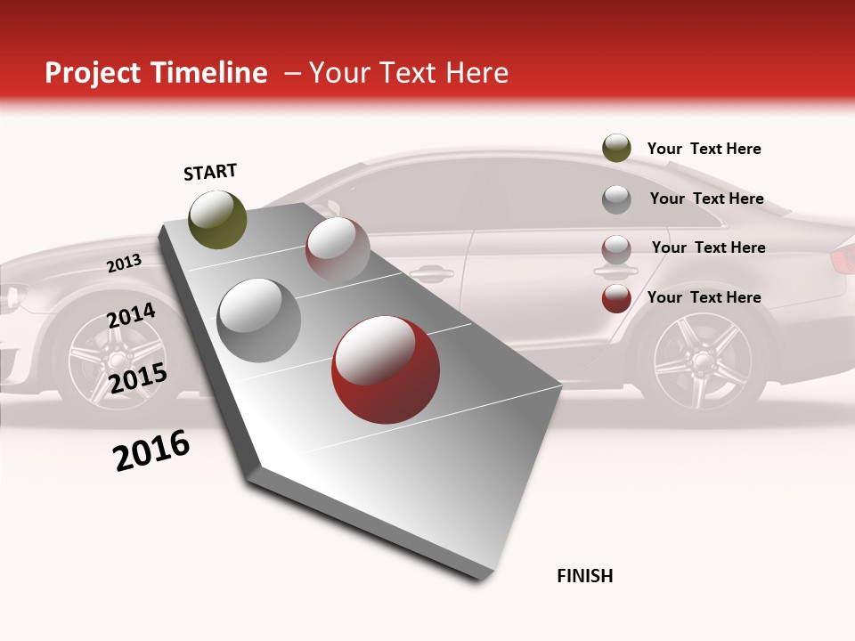 Metal Transport Sportscar PowerPoint Template