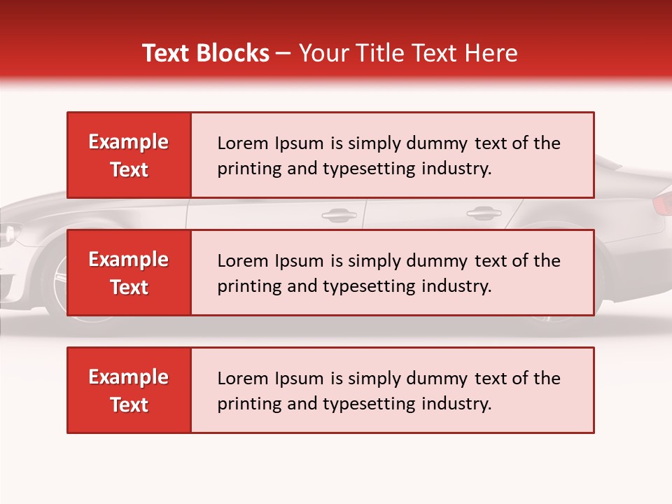 Metal Transport Sportscar PowerPoint Template