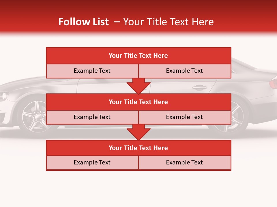 Metal Transport Sportscar PowerPoint Template