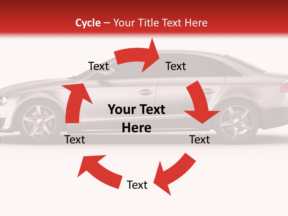 Metal Transport Sportscar PowerPoint Template