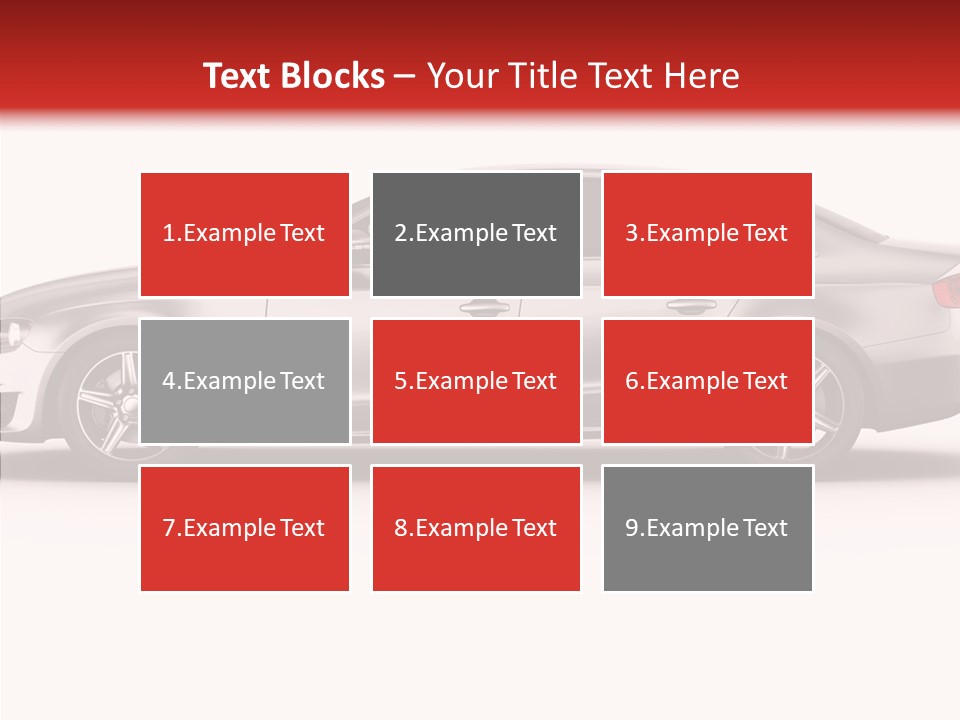 Metal Transport Sportscar PowerPoint Template
