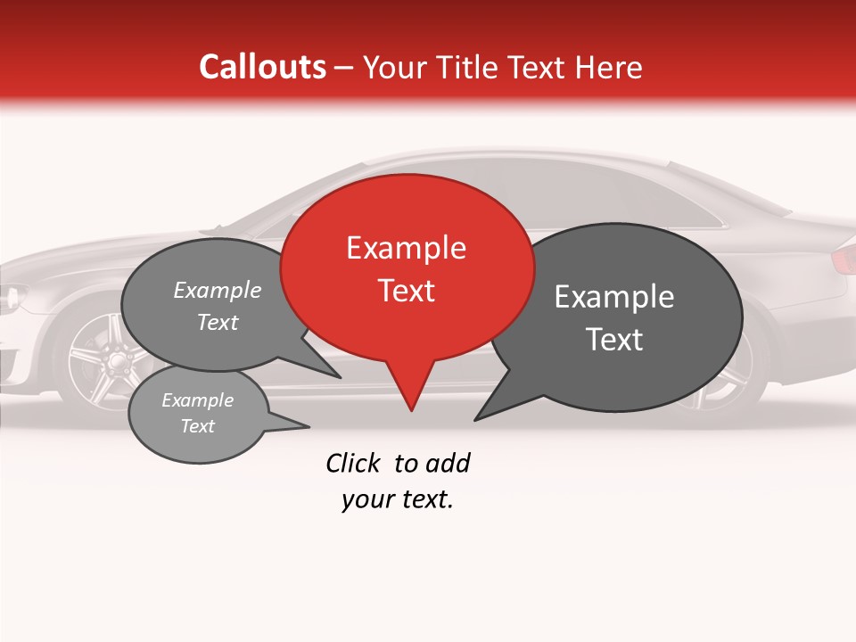 Metal Transport Sportscar PowerPoint Template
