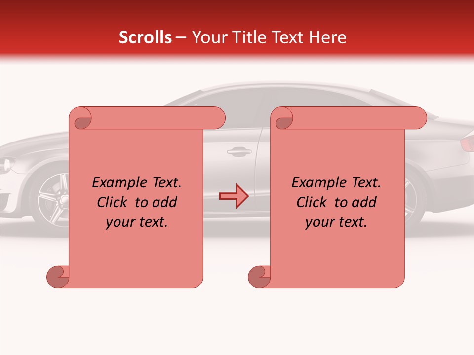 Metal Transport Sportscar PowerPoint Template