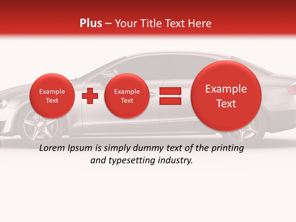 Metal Transport Sportscar PowerPoint Template