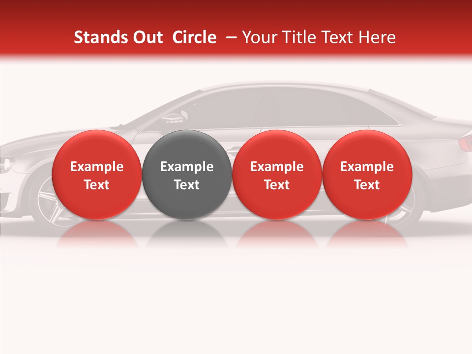 Metal Transport Sportscar PowerPoint Template