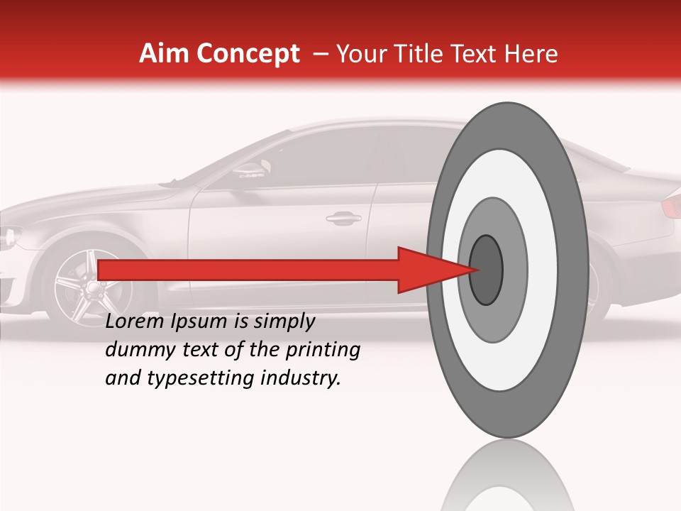 Metal Transport Sportscar PowerPoint Template