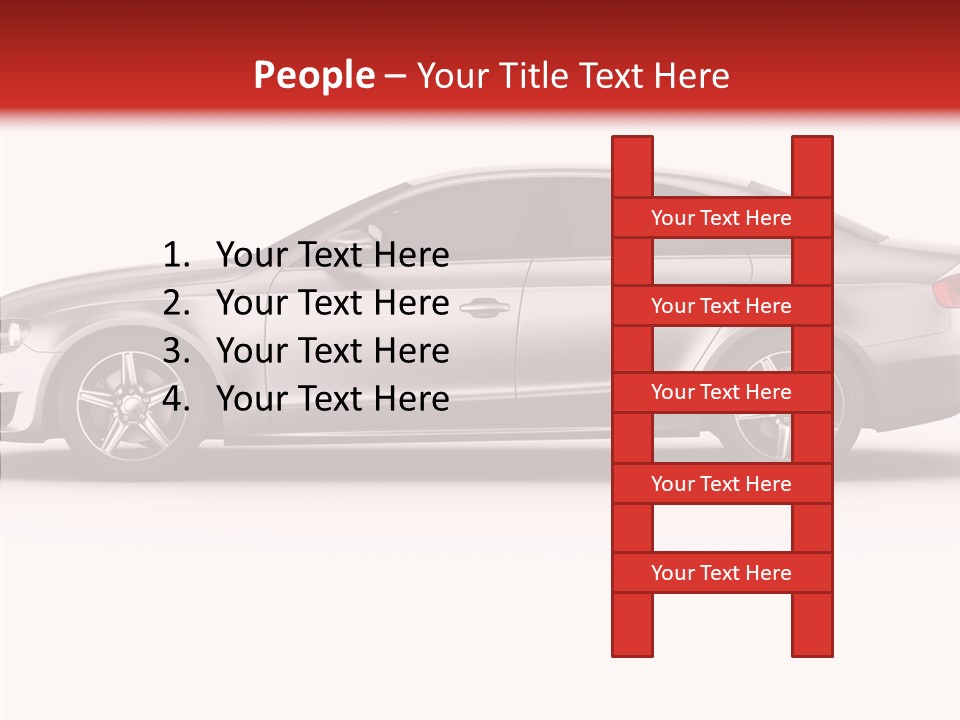 Metal Transport Sportscar PowerPoint Template