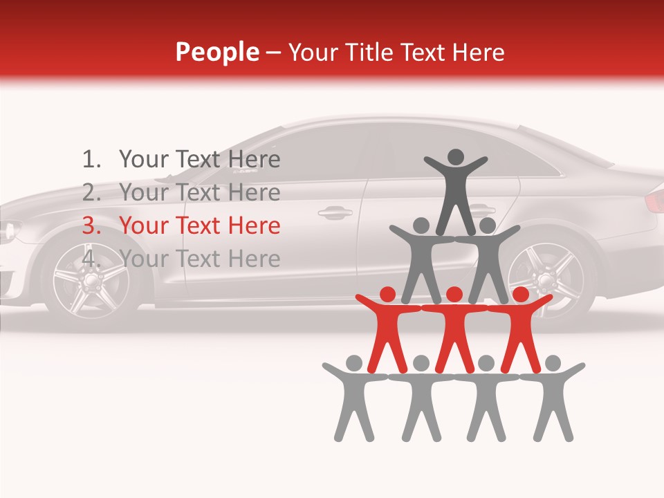 Metal Transport Sportscar PowerPoint Template