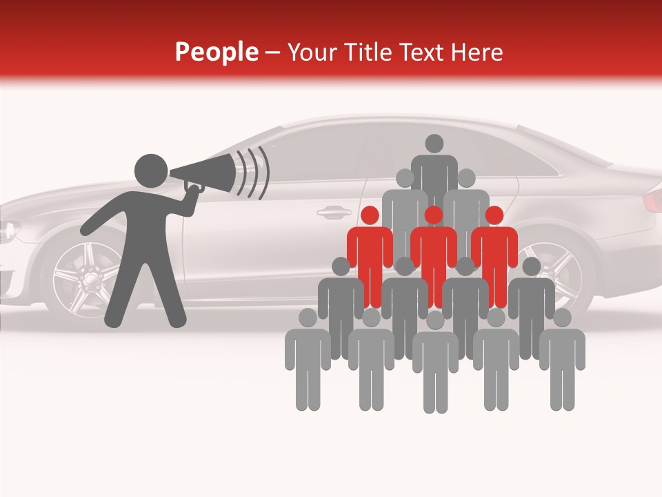 Metal Transport Sportscar PowerPoint Template