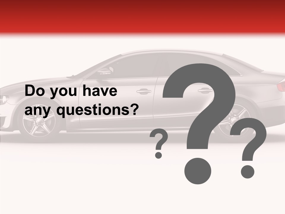 Metal Transport Sportscar PowerPoint Template