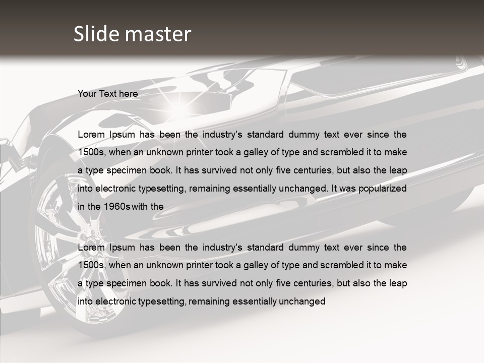 Bumper Shadow Illustration PowerPoint Template