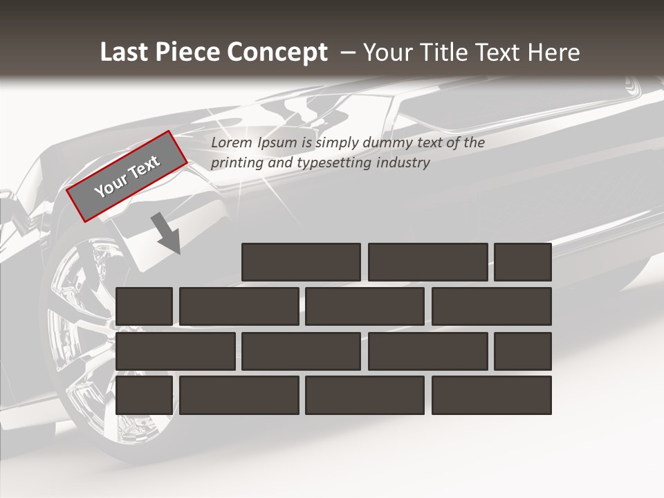 Bumper Shadow Illustration PowerPoint Template