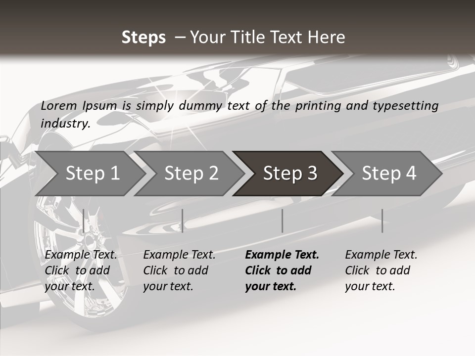 Bumper Shadow Illustration PowerPoint Template